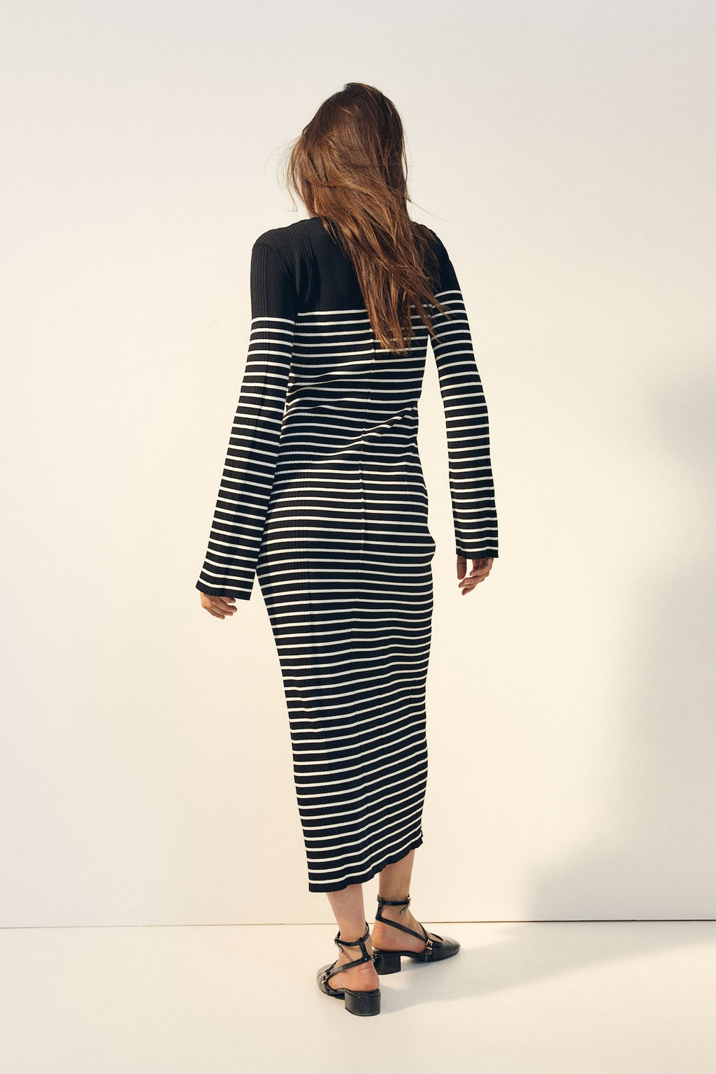 Vestido largo en punto de canale - H&m фото 4