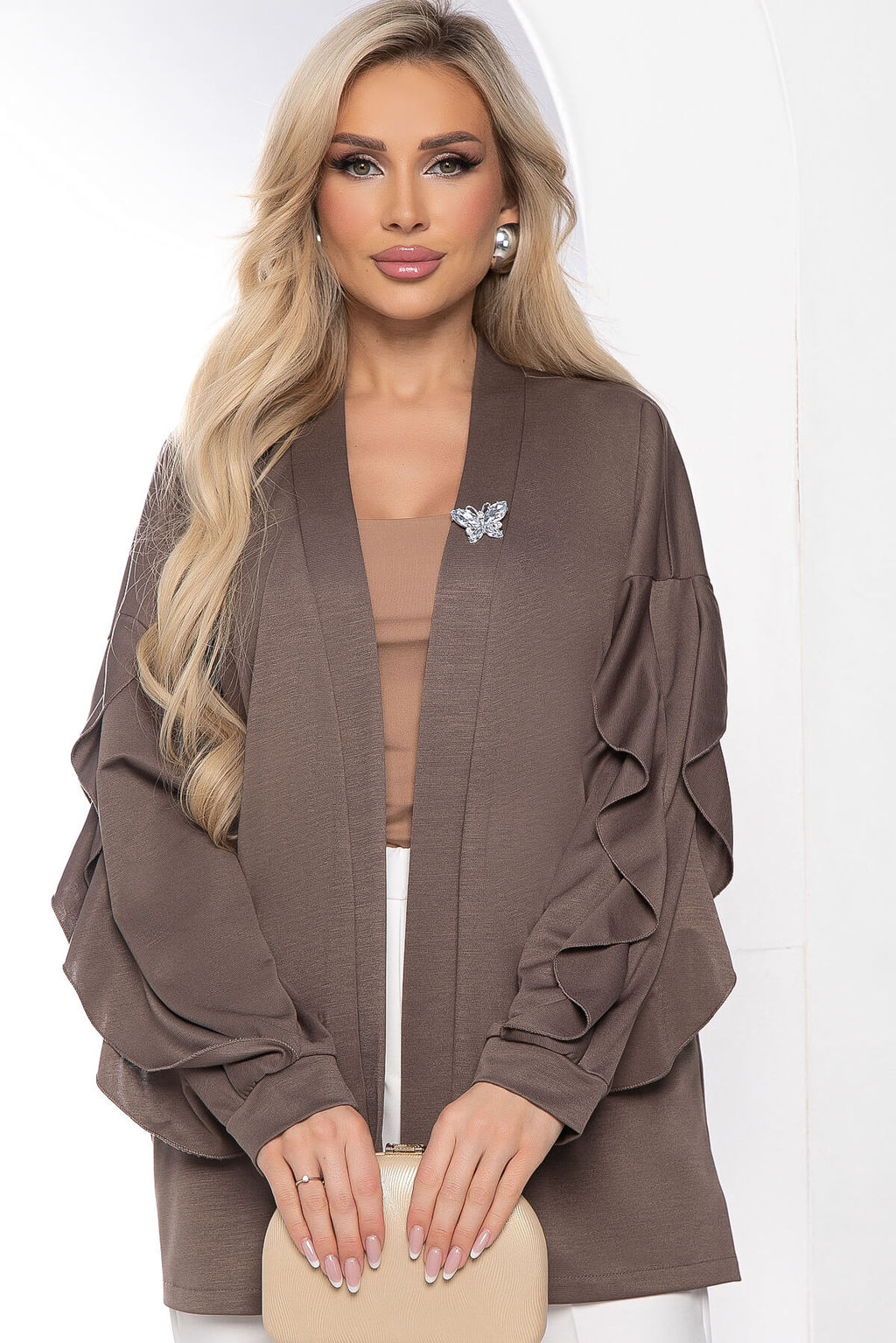 Жакет Баттерфляй (кофе) Б8438 - Lt collection фото 5