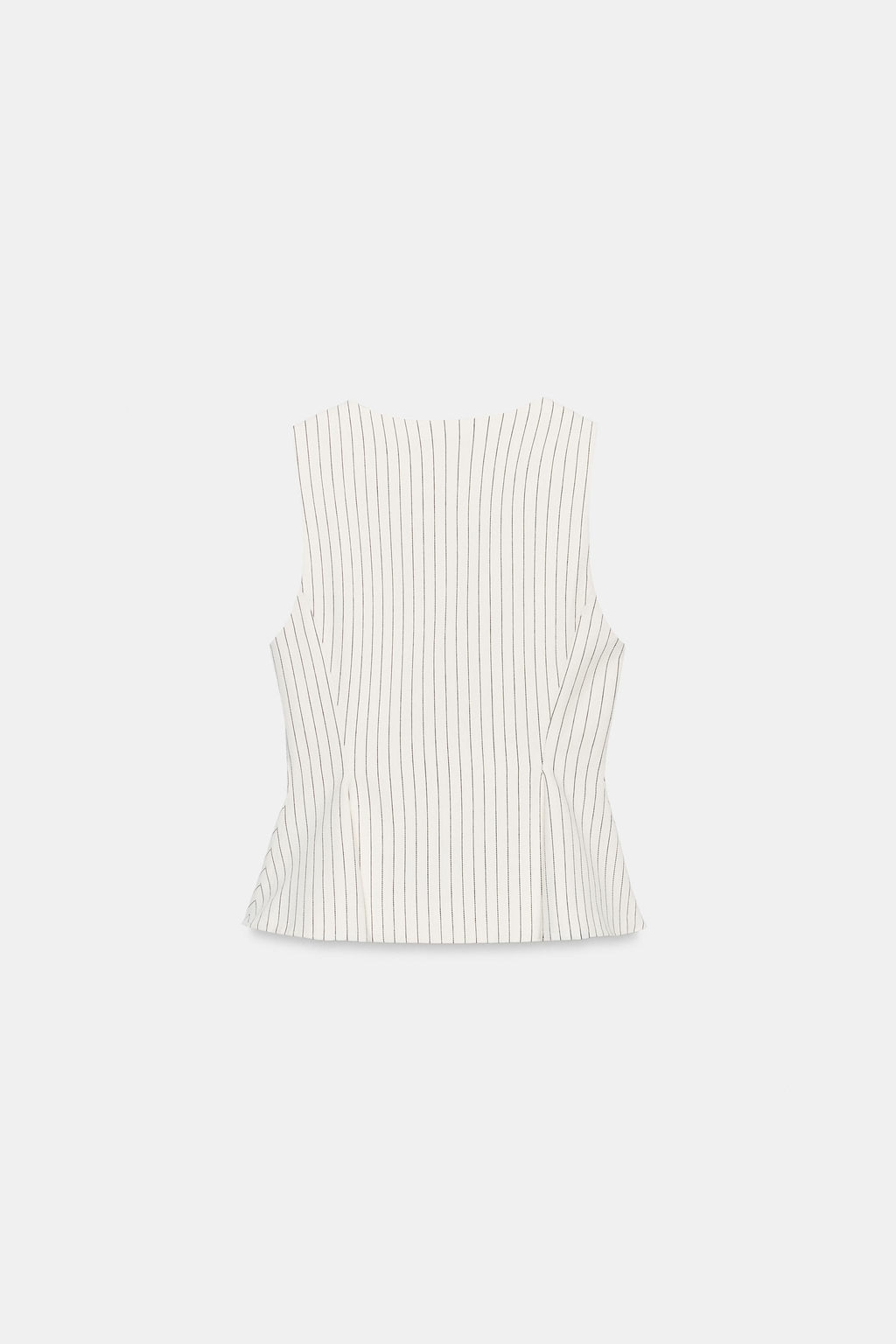 CHALECO RAYAS PEPLUM / Crudo / Negro - Zara фото 7
