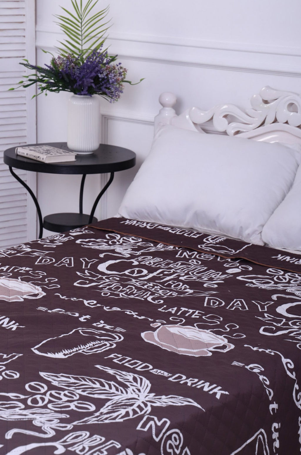 Покрывало-плед двухстороннее стеганое из полиэфирной ткани Полисатин Премиум 240Х212 N-Collection  фото 2