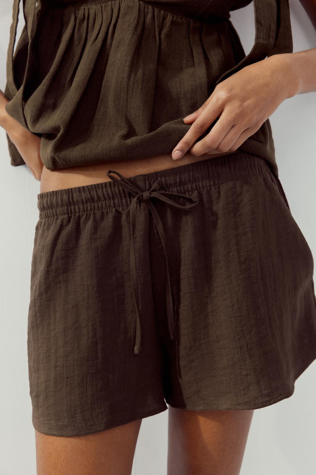 MINI SHORTS WITH DRAWSTRING - Zara фото 8