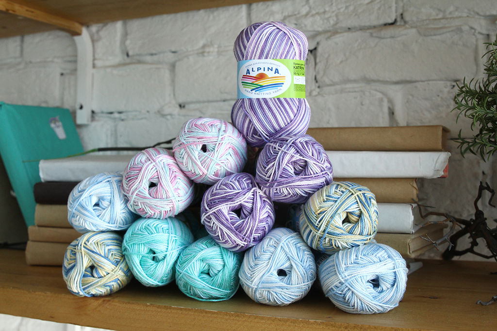 Пряжа ALPINA KATRIN 100% мерсеризованный хлопок 10 шт. х 50 г 140 м 10 м