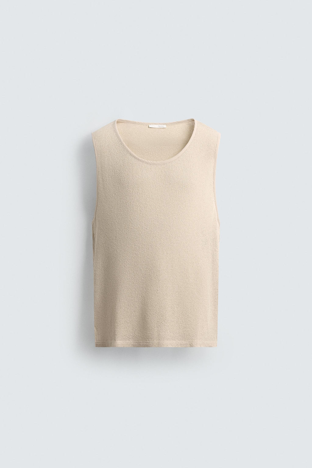TEXTURED TANK T-SHIRT - Zara фото 7