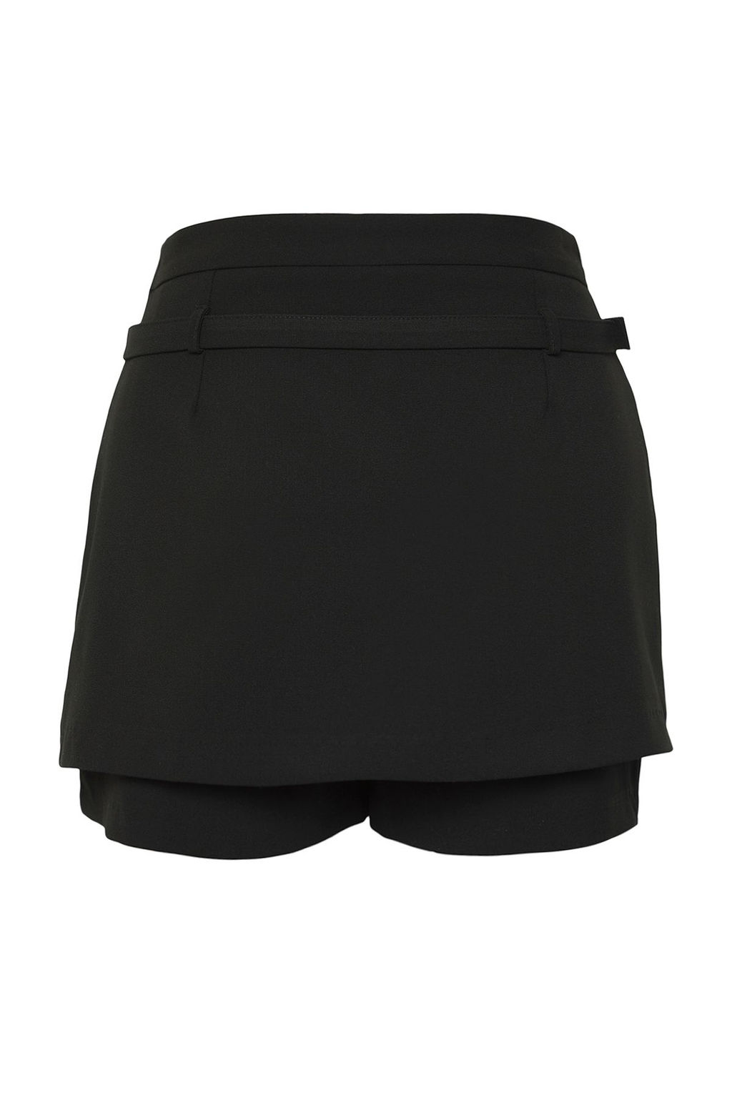 Limited Edition Siyah Kemerli Extra Mini Sort Dokuma Etek TWOSS25ET00107 - Trendyolmilla фото 5