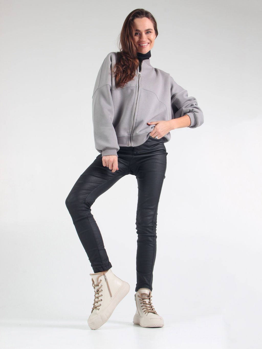 Ботинки 217.PODYUM151be. светло бежевый/Мех