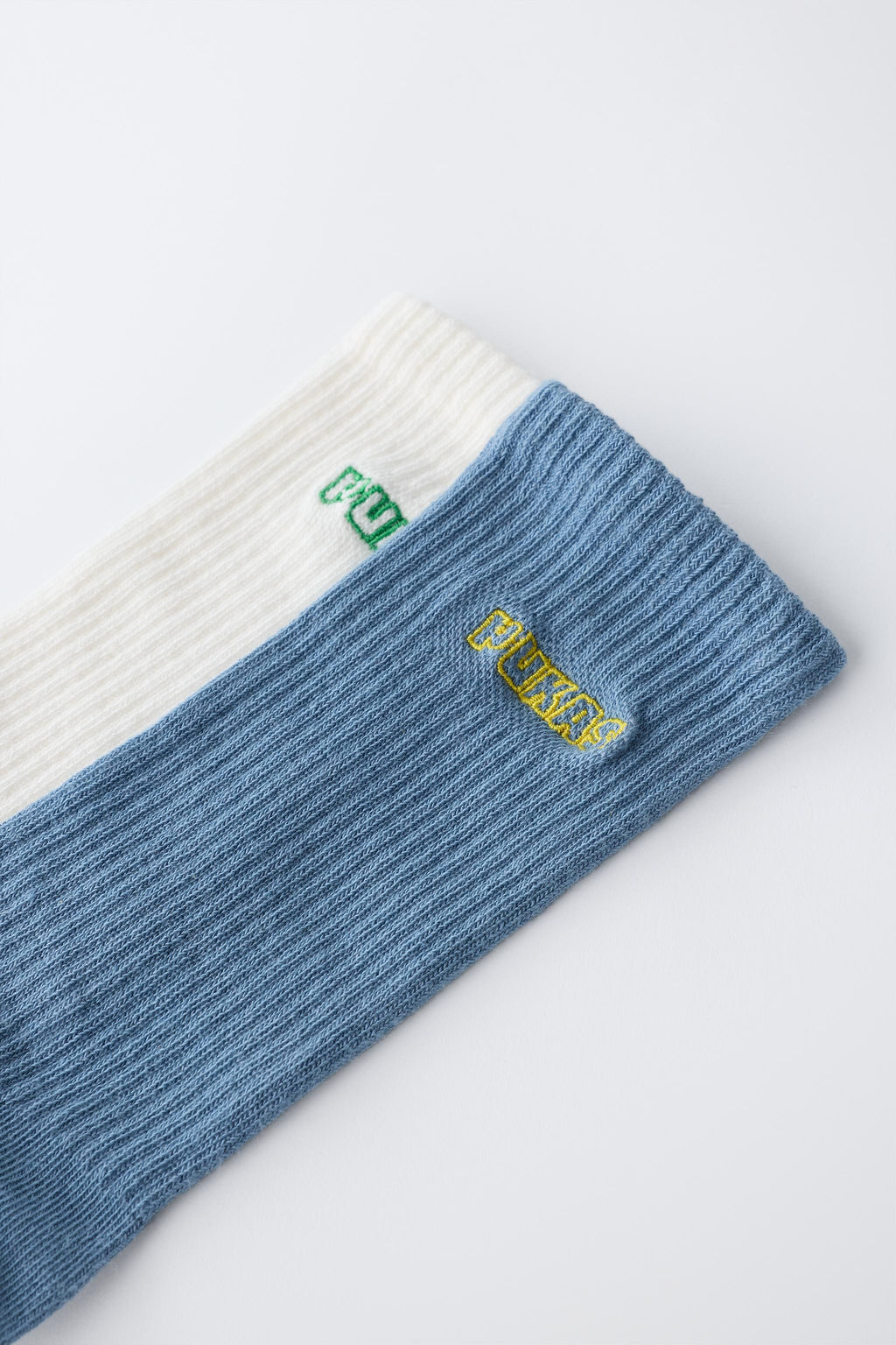 PACK DOS CALCETINES LARGOS PUKAS SURF / Azul / Blanco - Zara фото 2