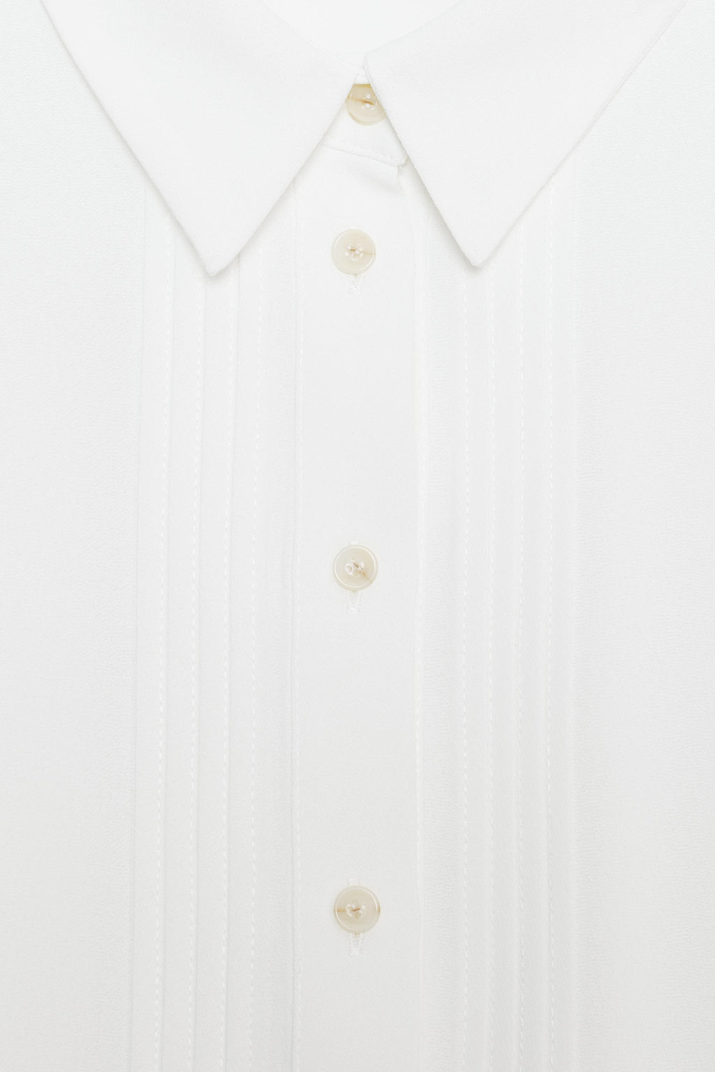 CREPE SHIRT WITH PINTUCKS - Zara фото 8