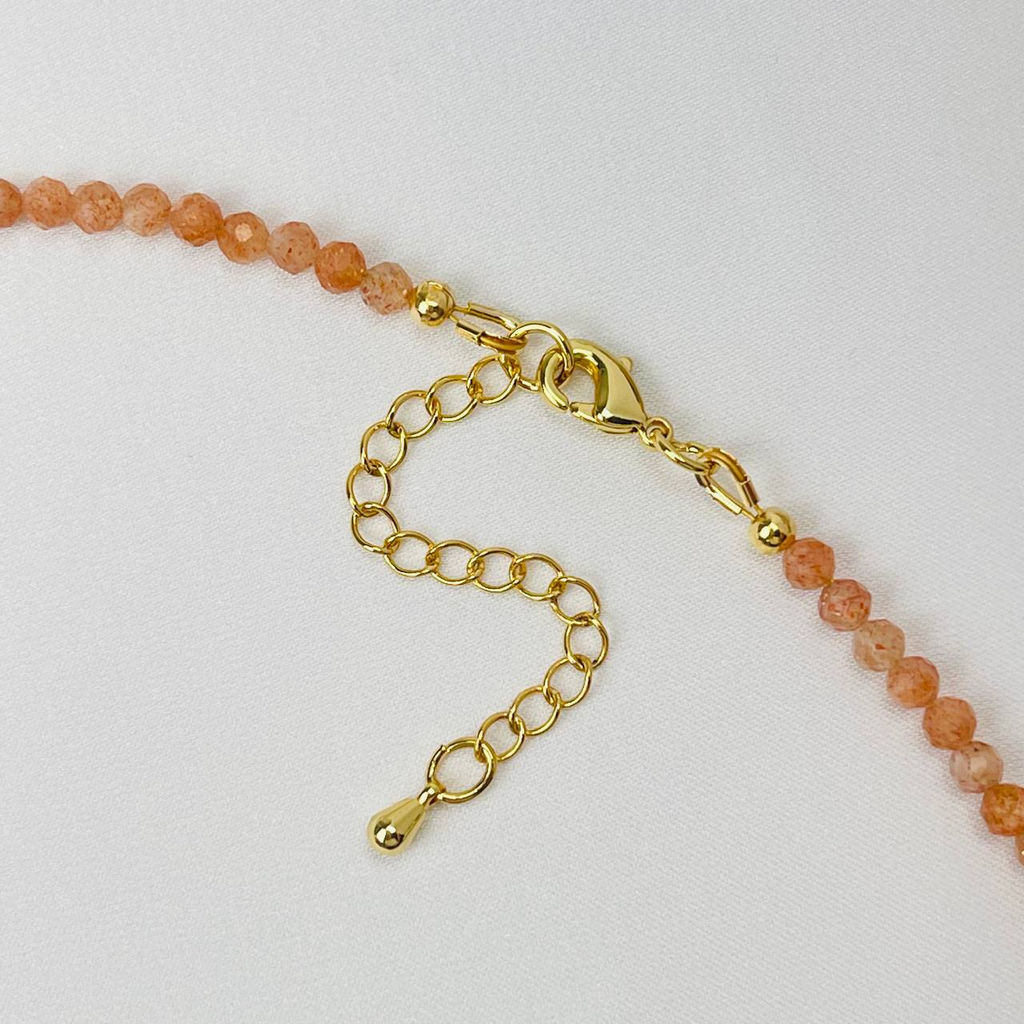 Чокер из Агата и Солнечного камня - Радуга самоцветов фото 3