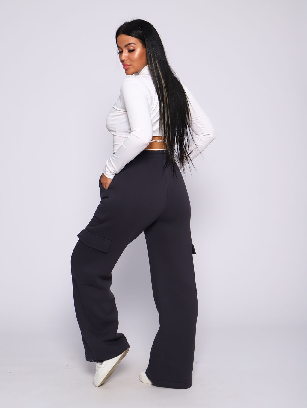 РАСПРОДАЖА Брюки карго_265/графит - Ihomelux фото 10