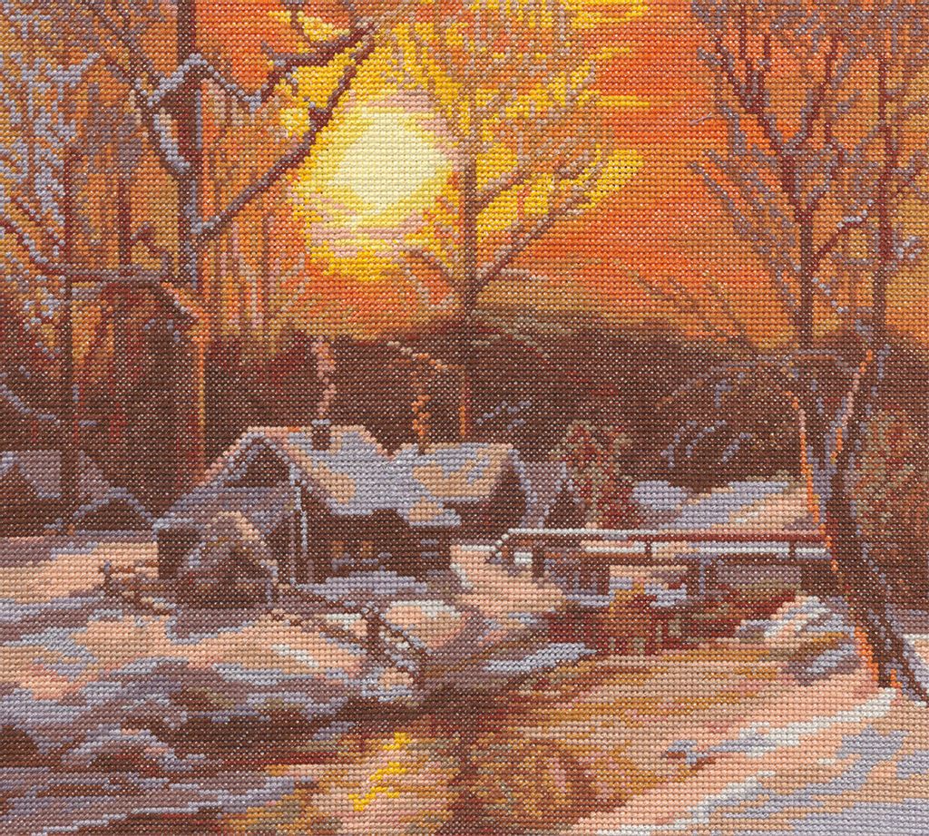 Набор для вышивания PANNA PS-0378 Зимнее утро 29 х 26 см