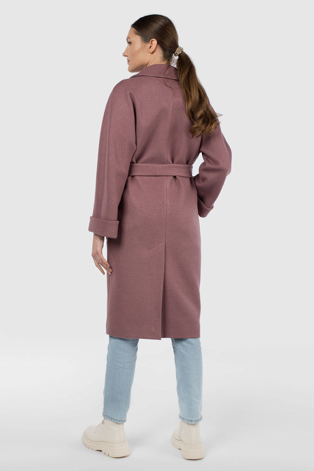 Пальто женское демисезонное (пояс) - El podio фото 3