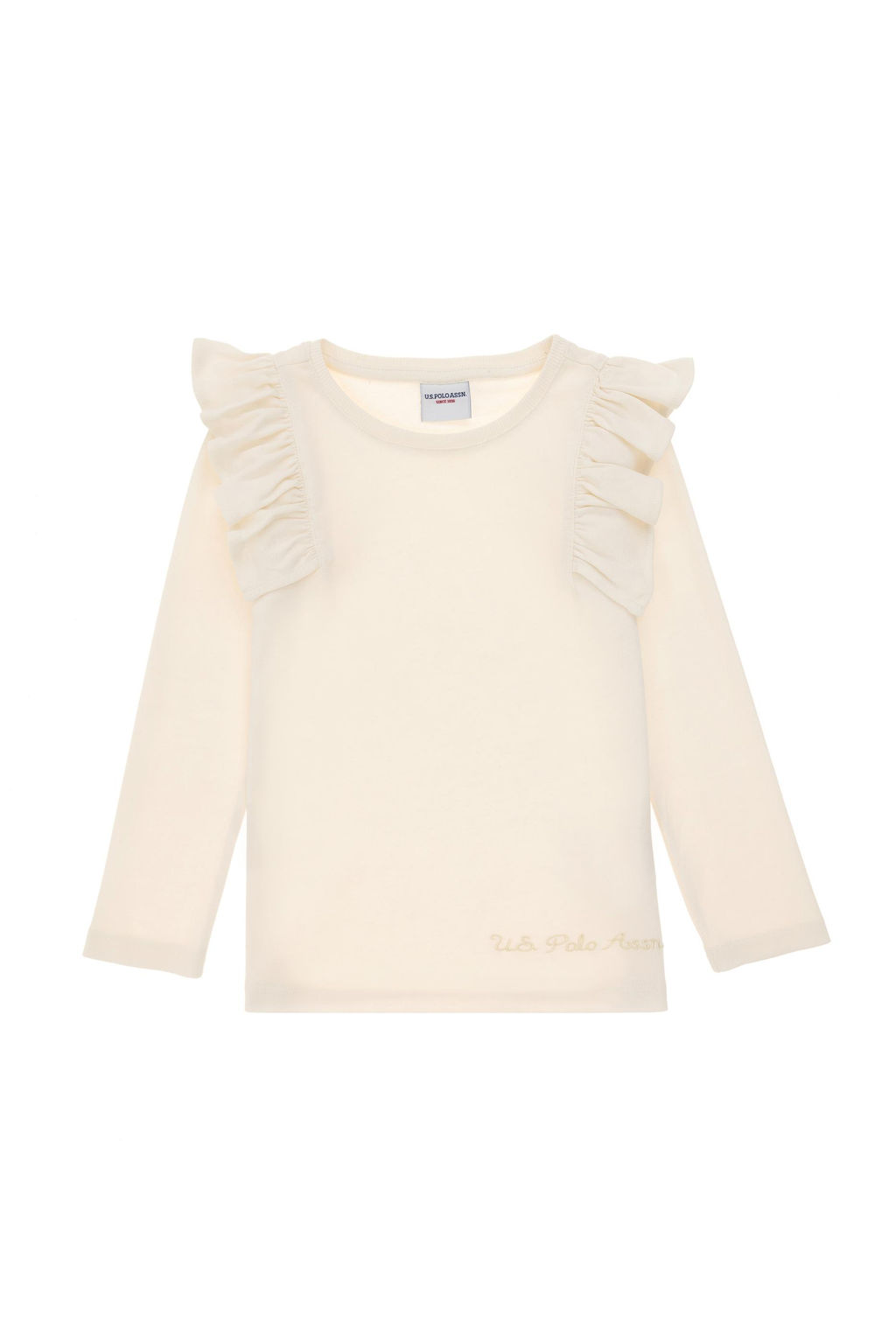 Кремовый свитшот для девочки Неожиданная скидка в корзине - U.s. polo assn фото 4