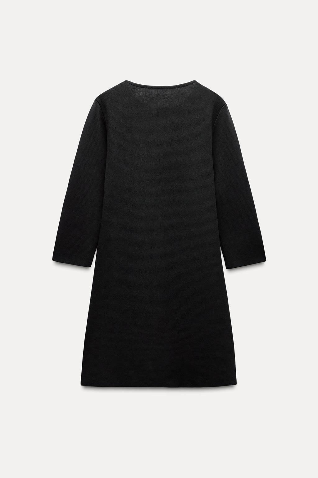 SHORT KNIT DRESS WITH BOWS - Zara фото 7