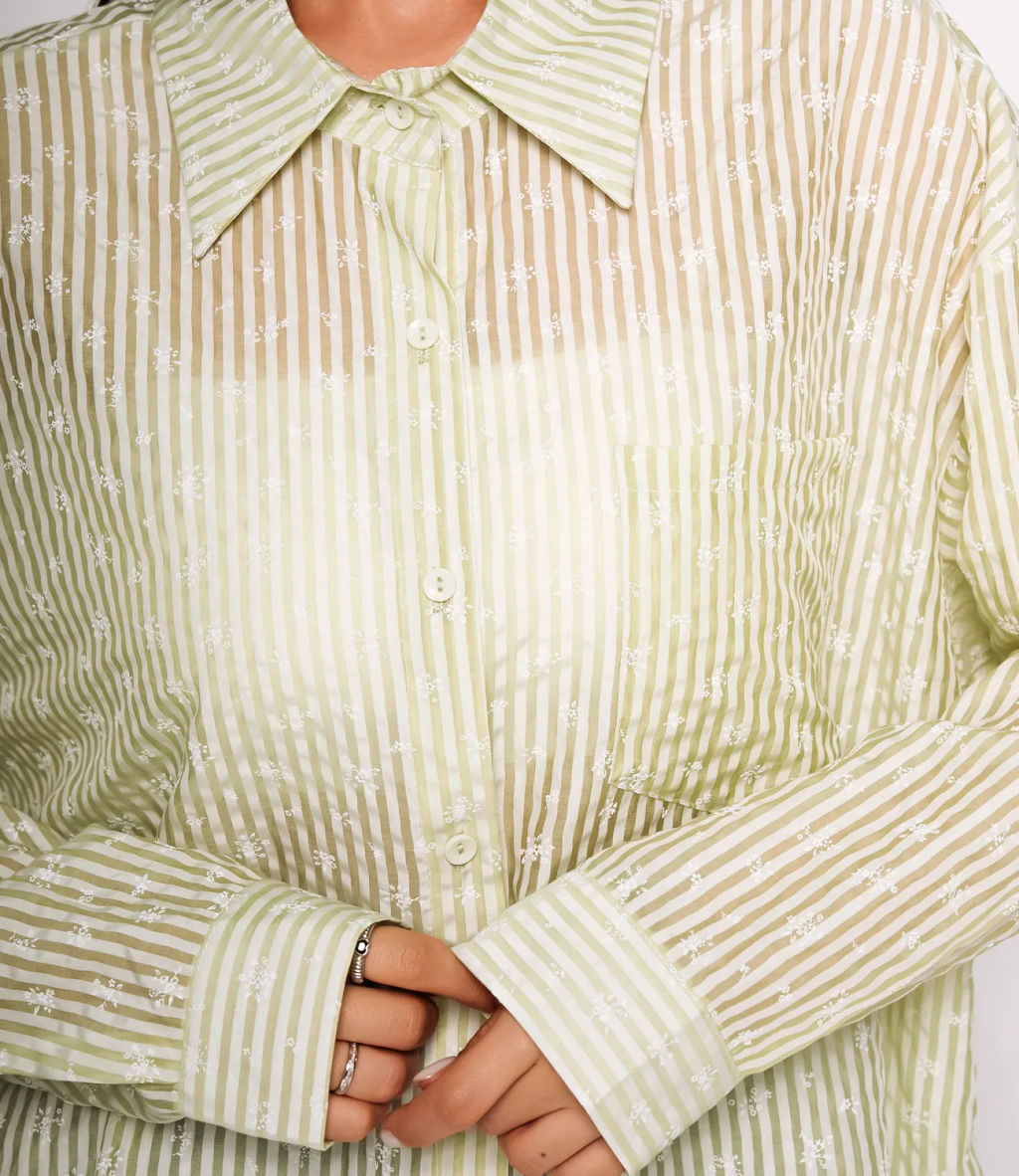 Рубашка #КТ66001, салатовый