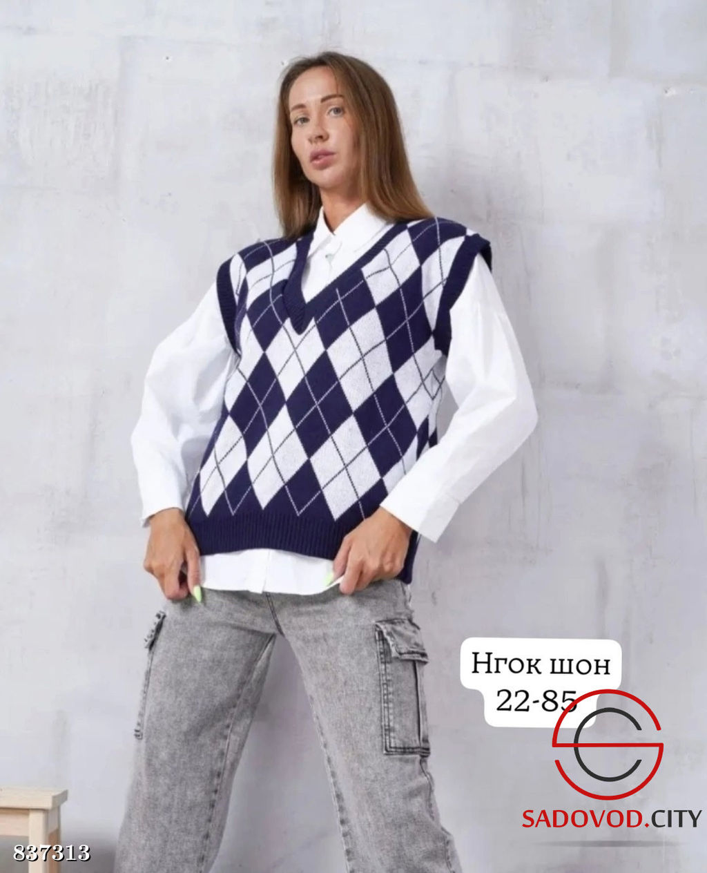 Жилетка женская с узором - Bruno фото 3