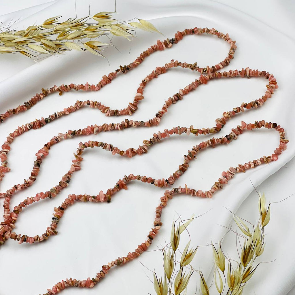 Бусины для украшений из Родохрозита крошка