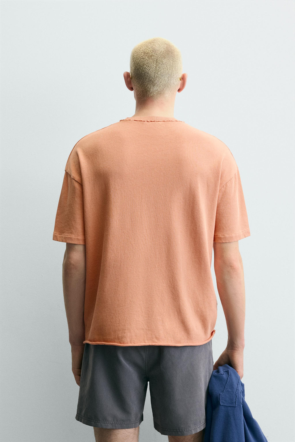 CAMISETA PUNTO ACABADOS IRREGULARES / Mandarina - Zara фото 3