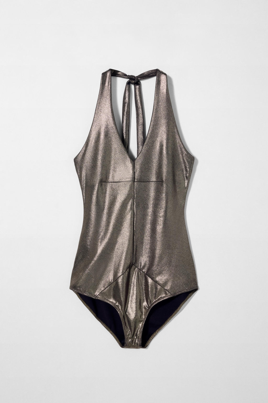METALLIC HALTER BODYSUIT KATE MOSS X ZARA  фото 2