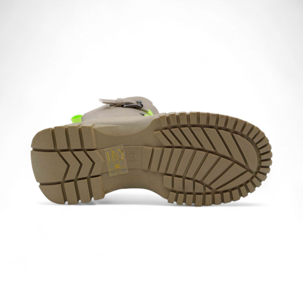 Ботинки демисезонные 4446-3 серо зеленые - М+д фото 4