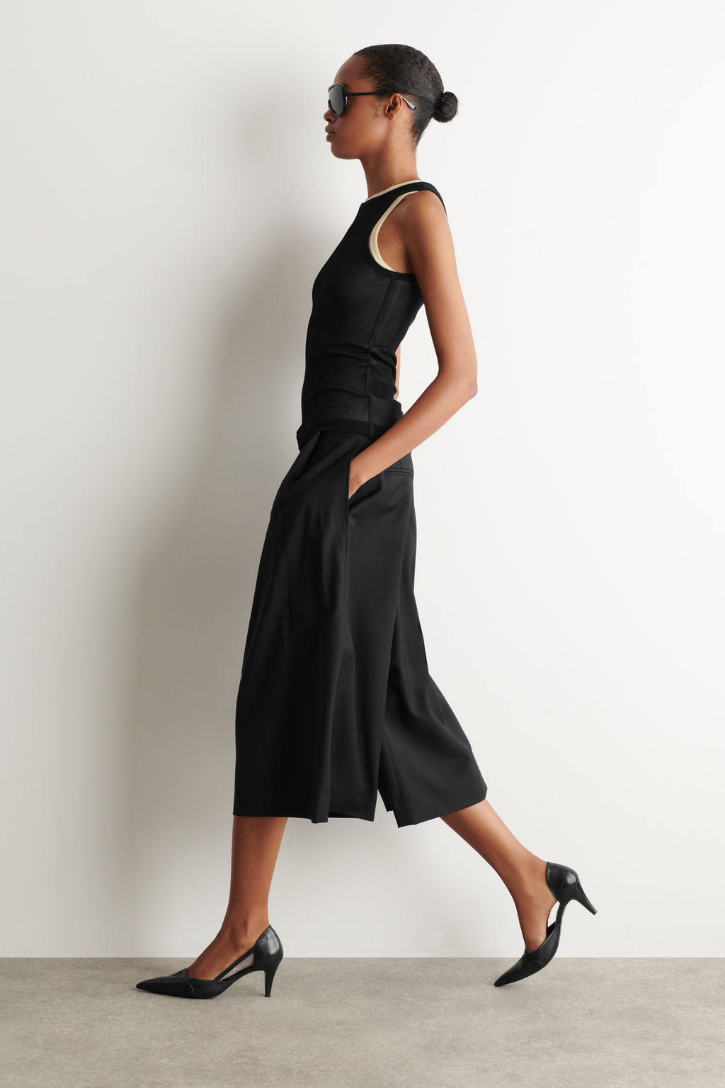 PANTAL?N CULOTTE PINZAS MEZCLA LANA