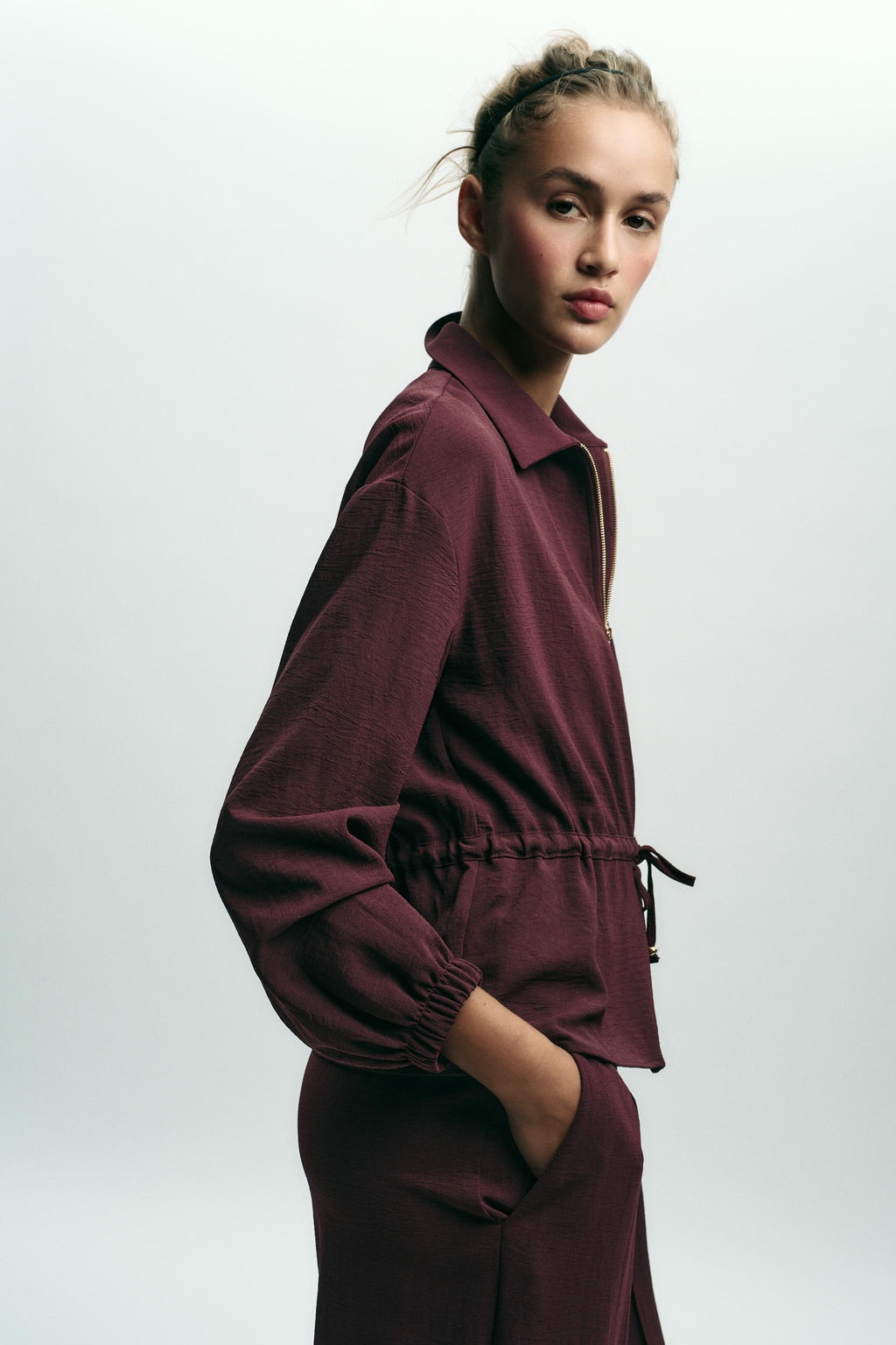 WIDE-LEG SEAM TROUSERS - Zara фото 15