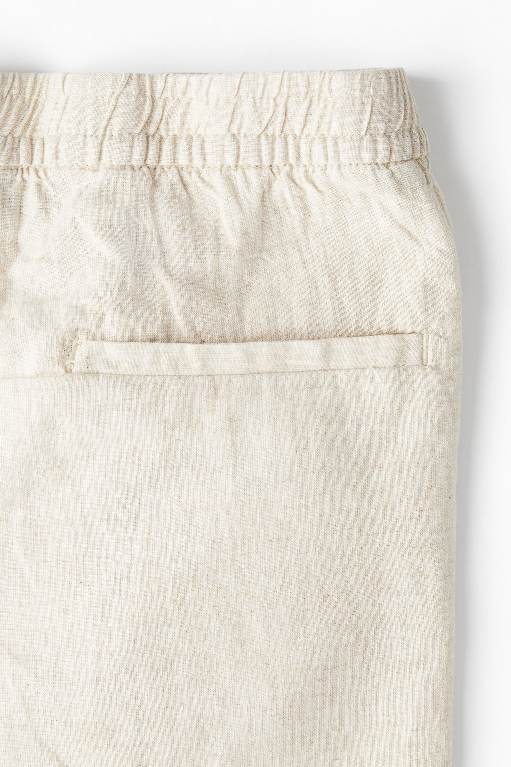 Pantal?n corto en mezcla de lino Regular Fit - H&m фото 6
