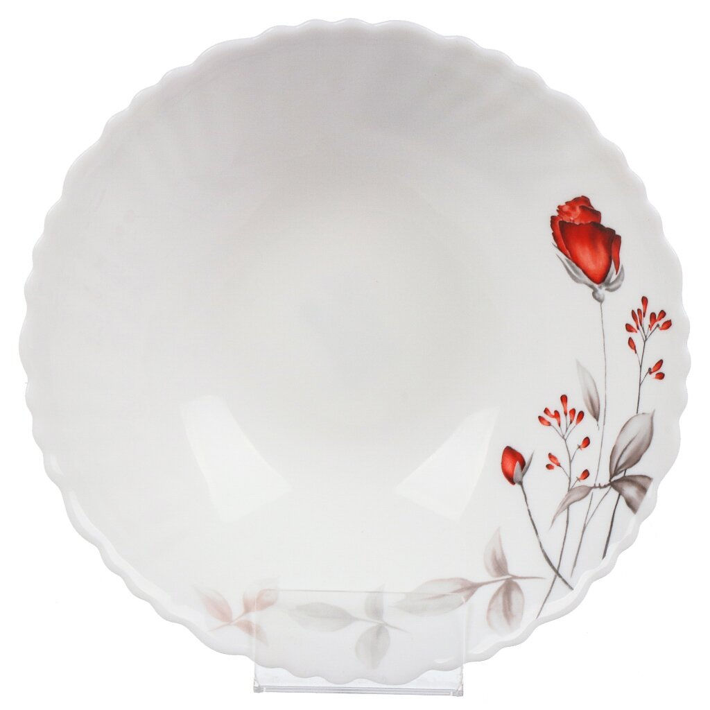 Вероника, Салатник стеклокерамика, круглый, 19 см, 0.7 л, низкий, Daniks, LHDW75/220303 (448953)  фото 3