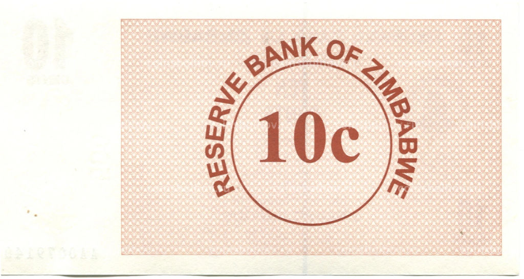 10 центов 2006 года Зимбабве
