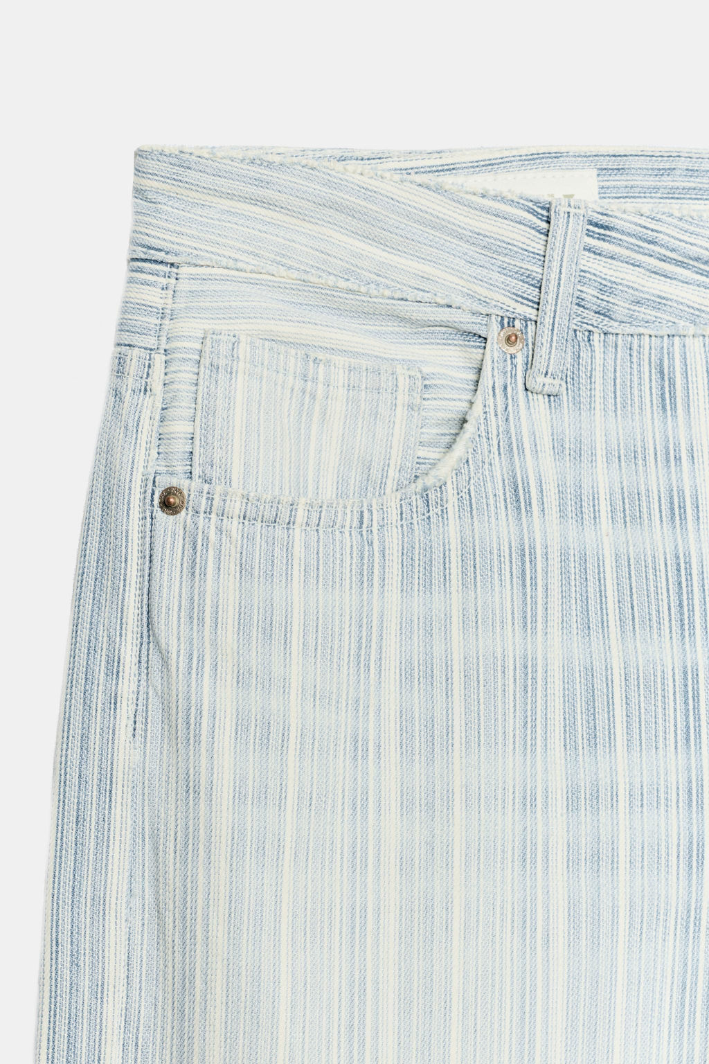 JEANS TRF LOOSE FOLDED TIRO BAJO RAYAS / ?nico - Zara фото 6