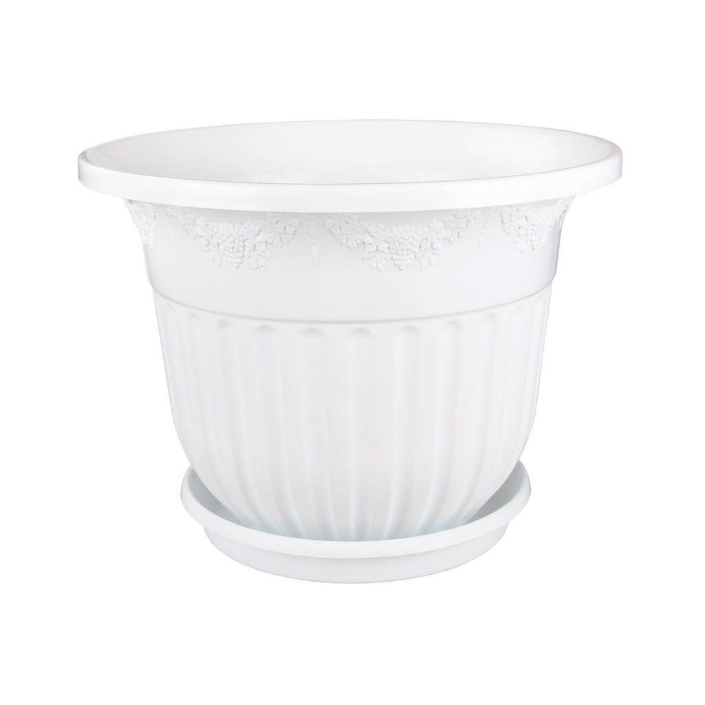 Горшок цв."Лозанна" 40л с под. (белый) М1616