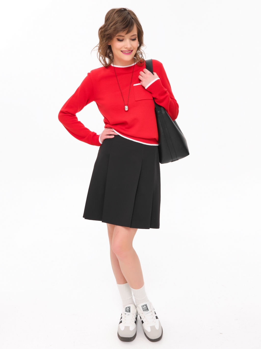 Джемпер вязаный с карманом - Stilla фото 2