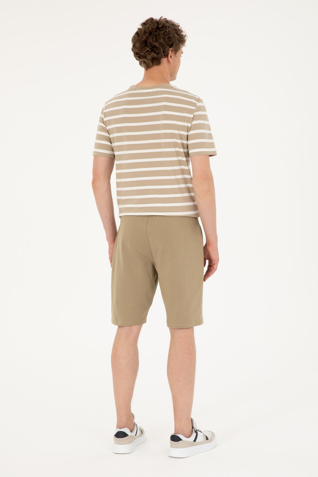 U. S. Polo Assn / Мужские трикотажные шорты цвета хаки - U.s. polo assn фото 4