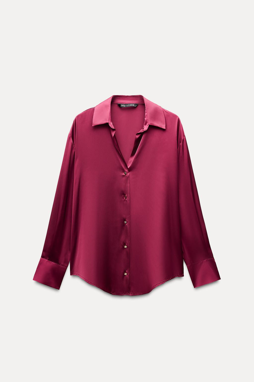 SATIN SHIRT - Zara фото 30
