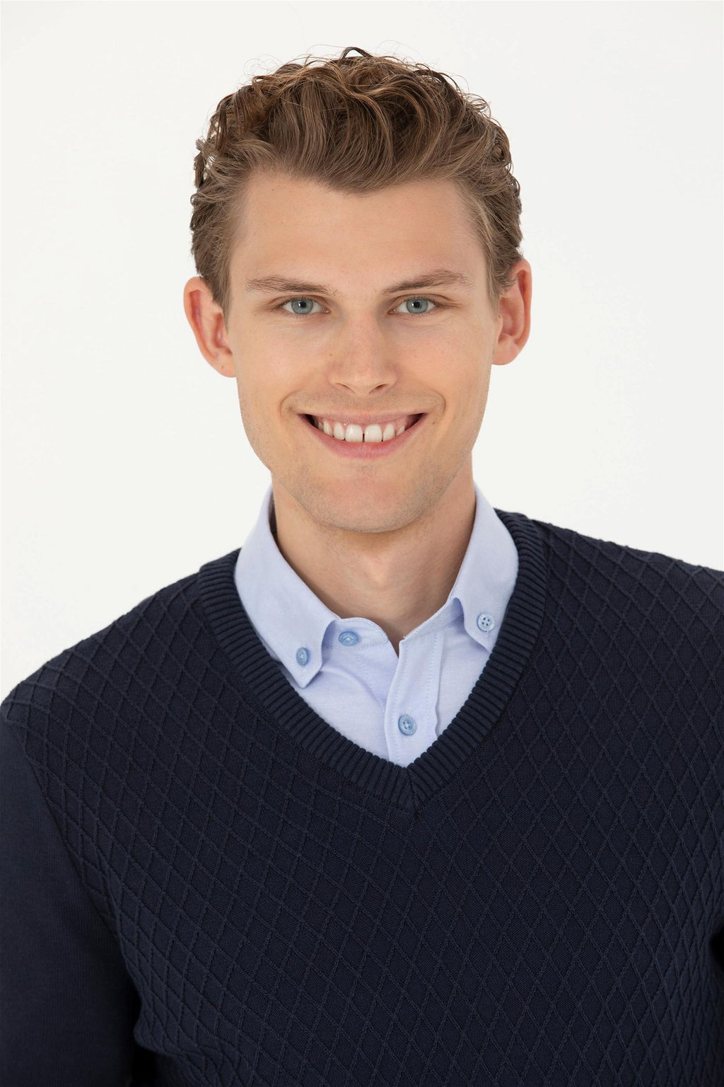 Мужской темно-синий свитер - U.s. polo assn фото 2