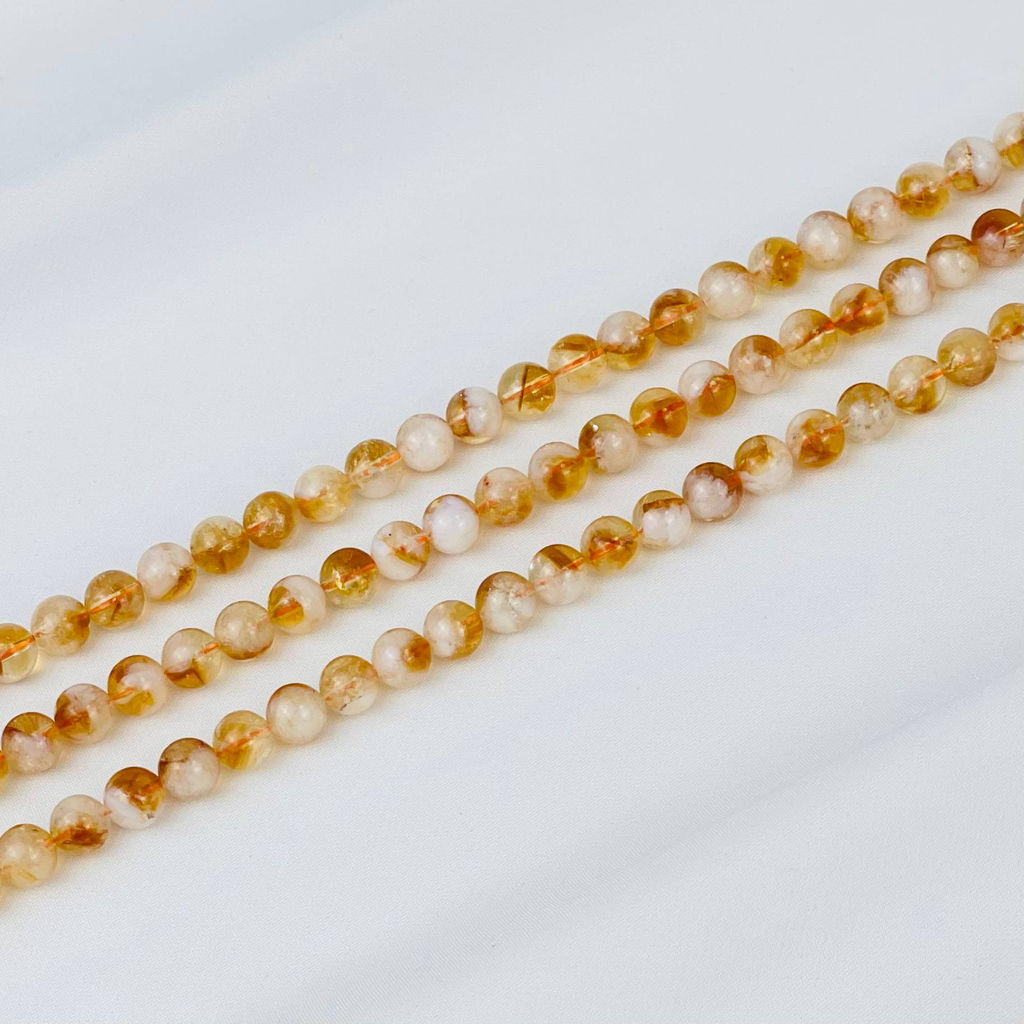 Бусины для украшений из Цитрина (60 бусин) 39 см