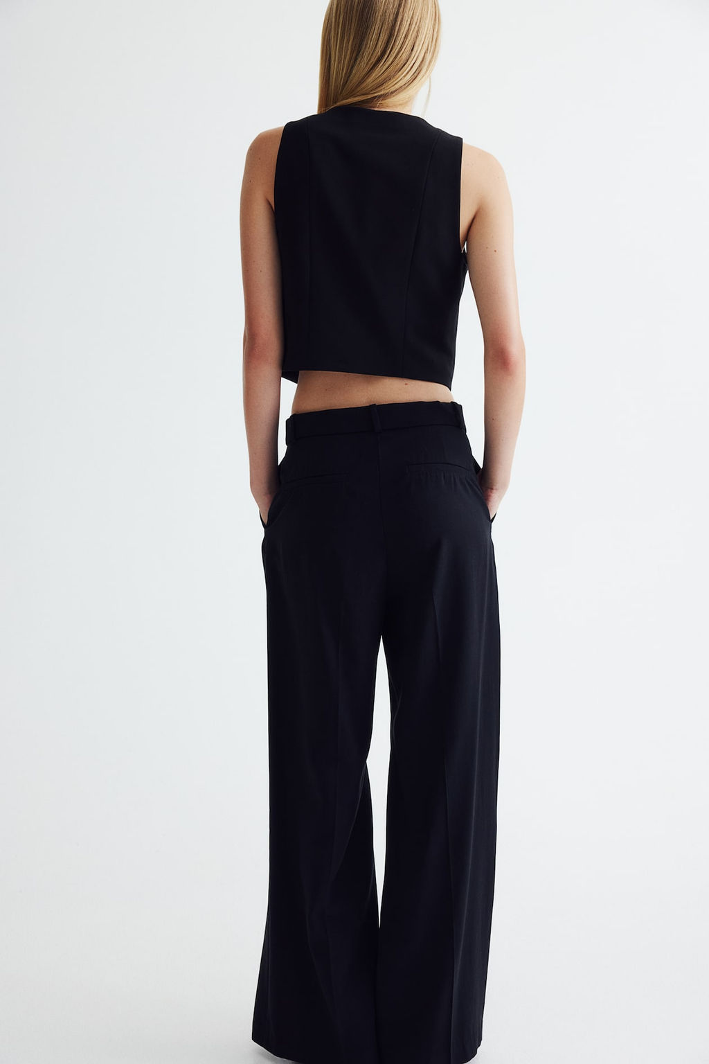 Pantalon amplio con cinturon - H&m фото 4