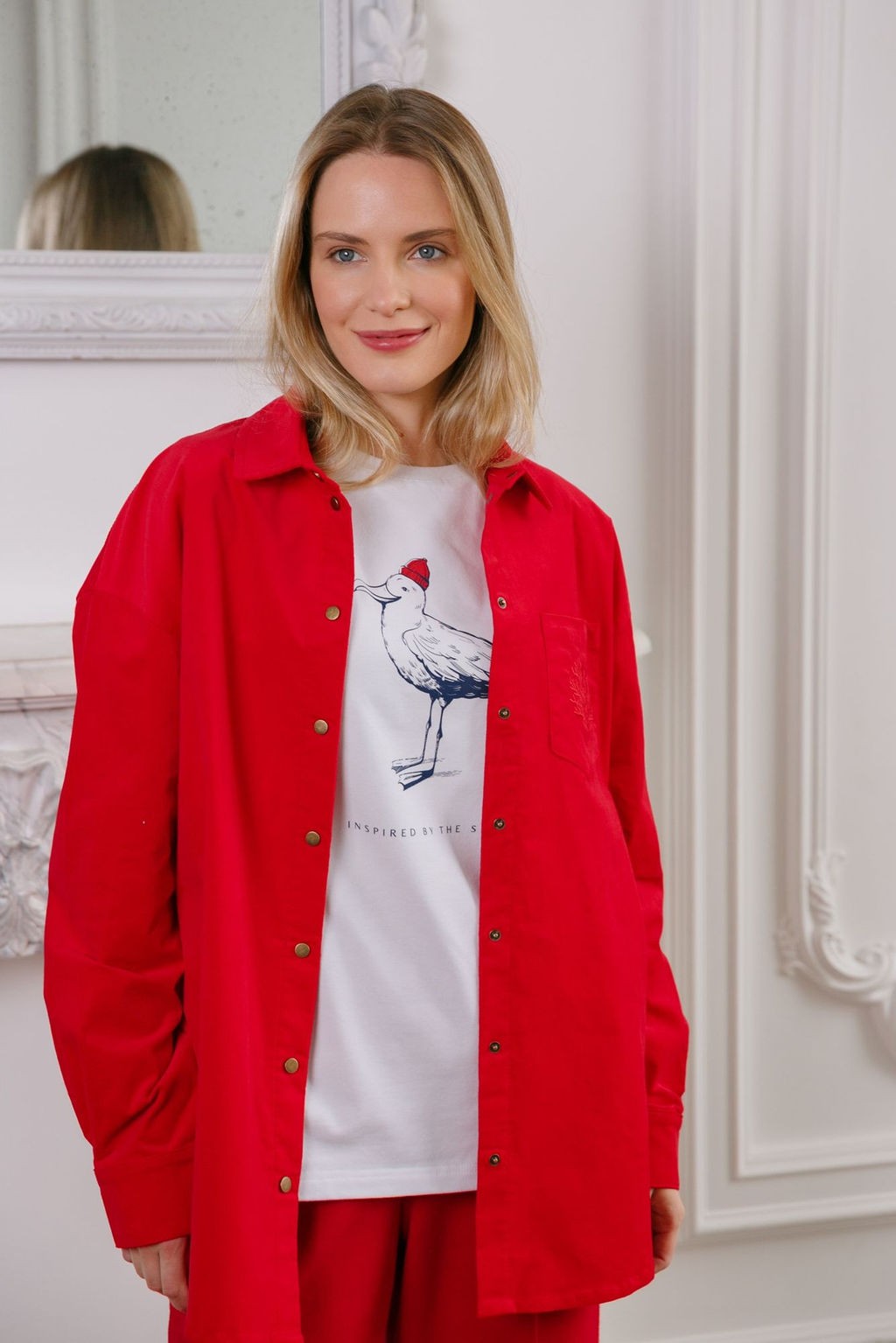 Рубашка женская Red - Captain's mate фото 3