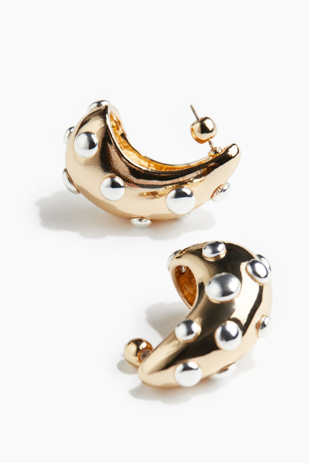 Studded dome earrings - H&m фото 3