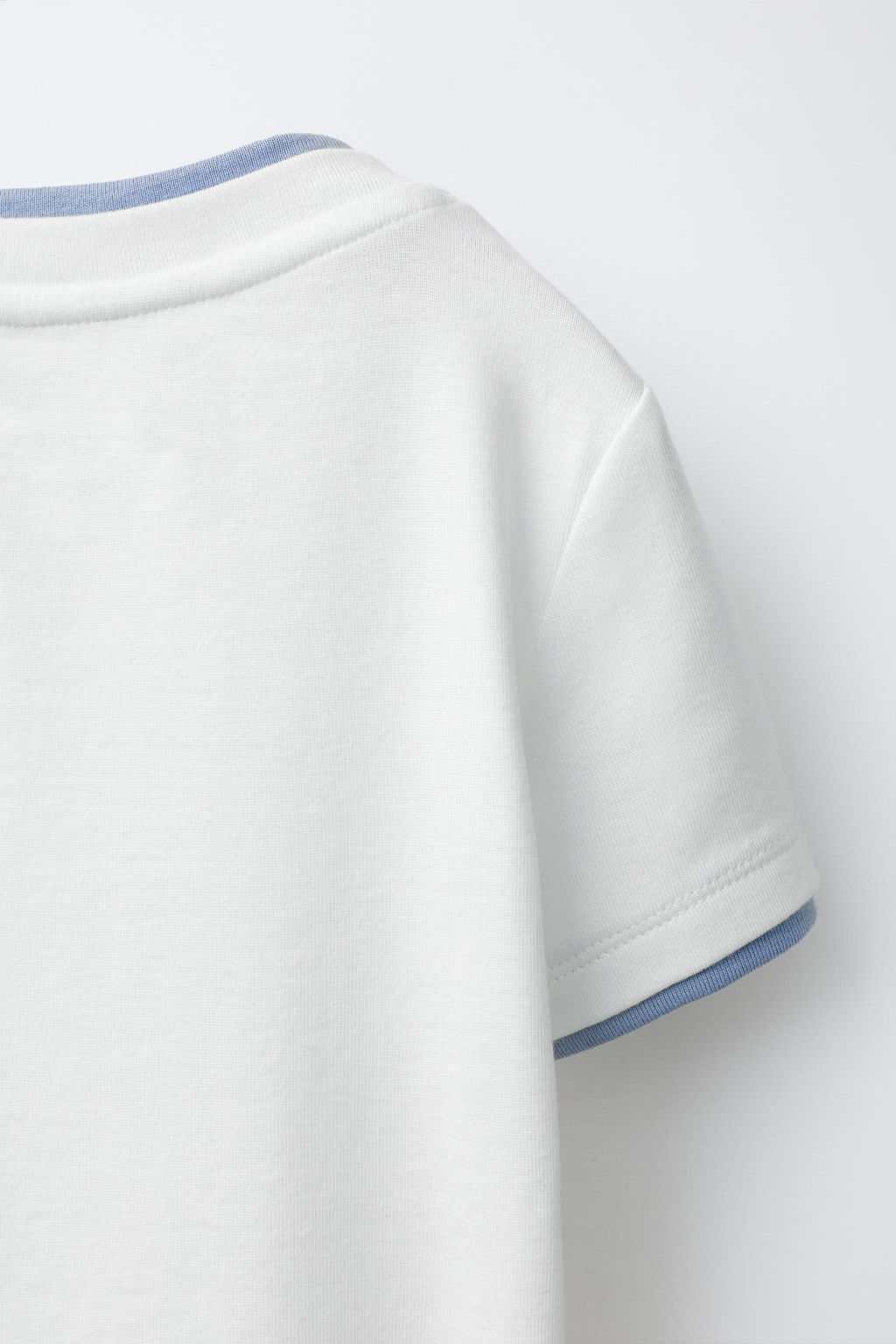 CAMISETA DOBLE CON MODAL / Blanco - Zara фото 4