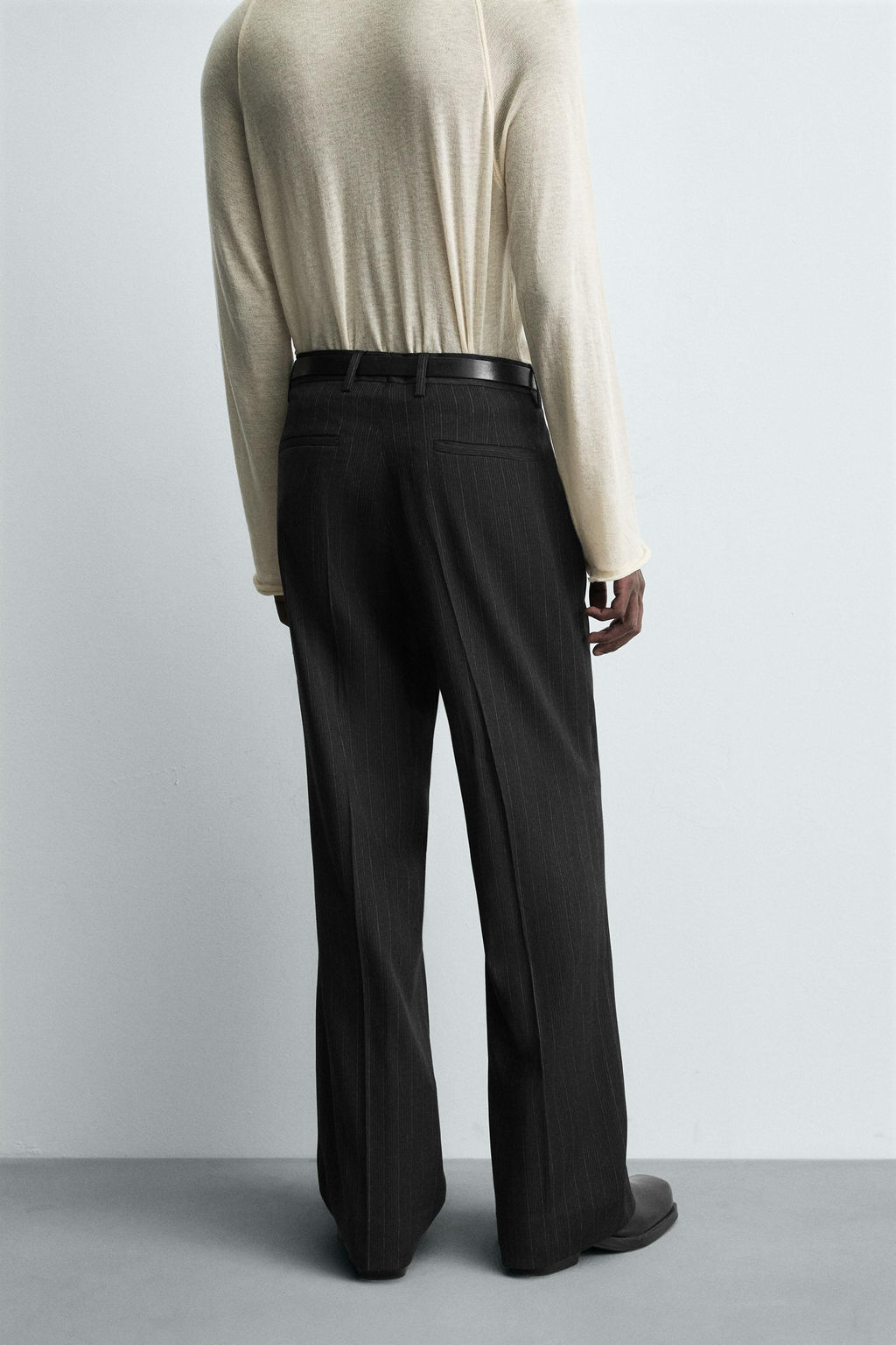 STRIPED SUIT TROUSERS