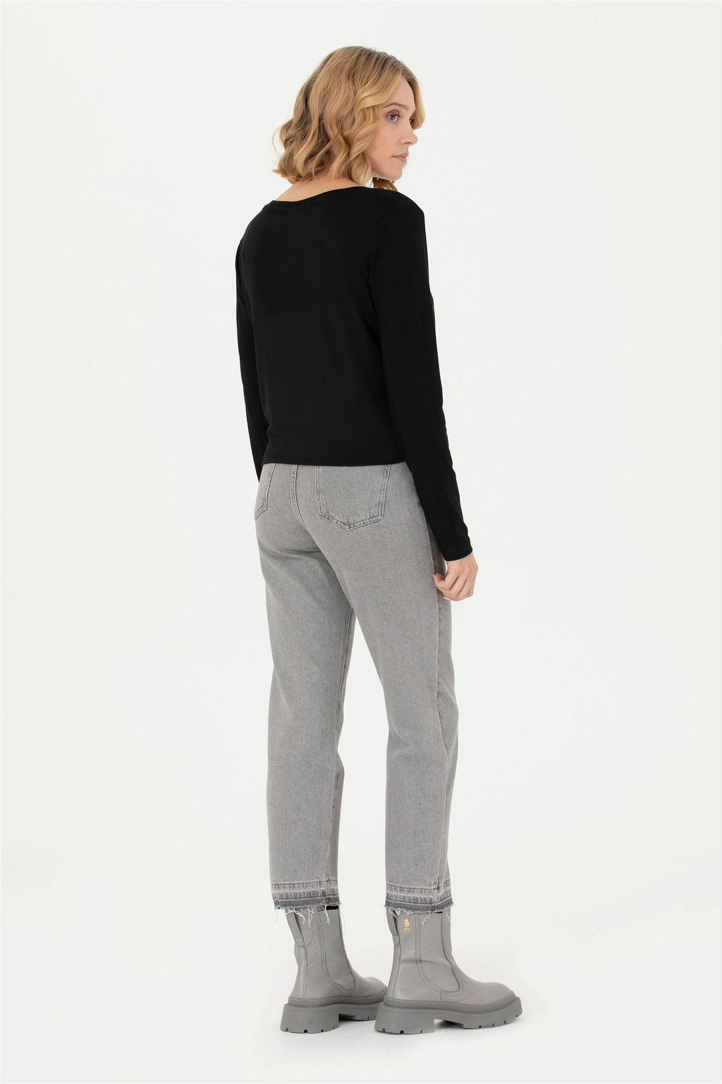 U. S. Polo Assn Женские серые джинсовые брюки - U.s. polo assn фото 4