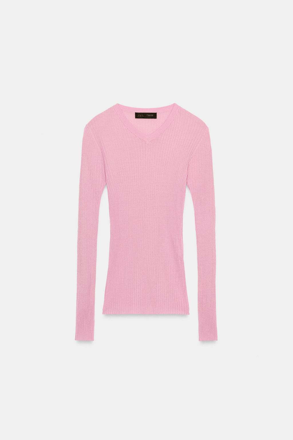 RIBBED KNIT JUMPER - Zara фото 7