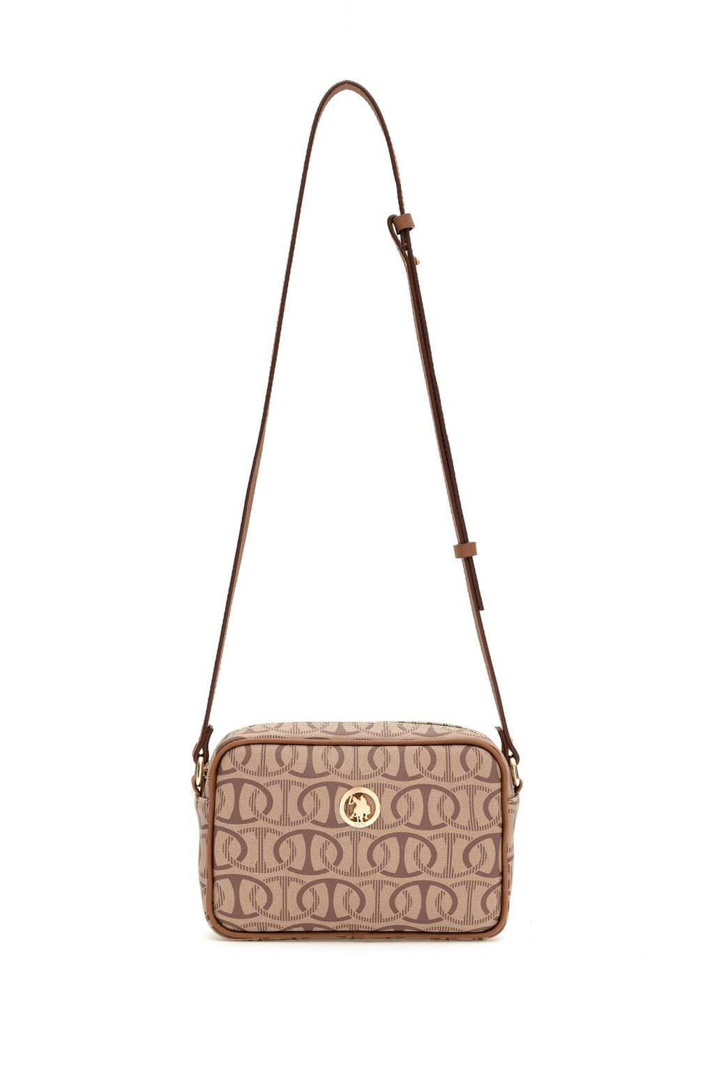 Женская темно-бежевая сумка через плечо Неожиданная скидка в корзине - U.s. polo assn фото 6