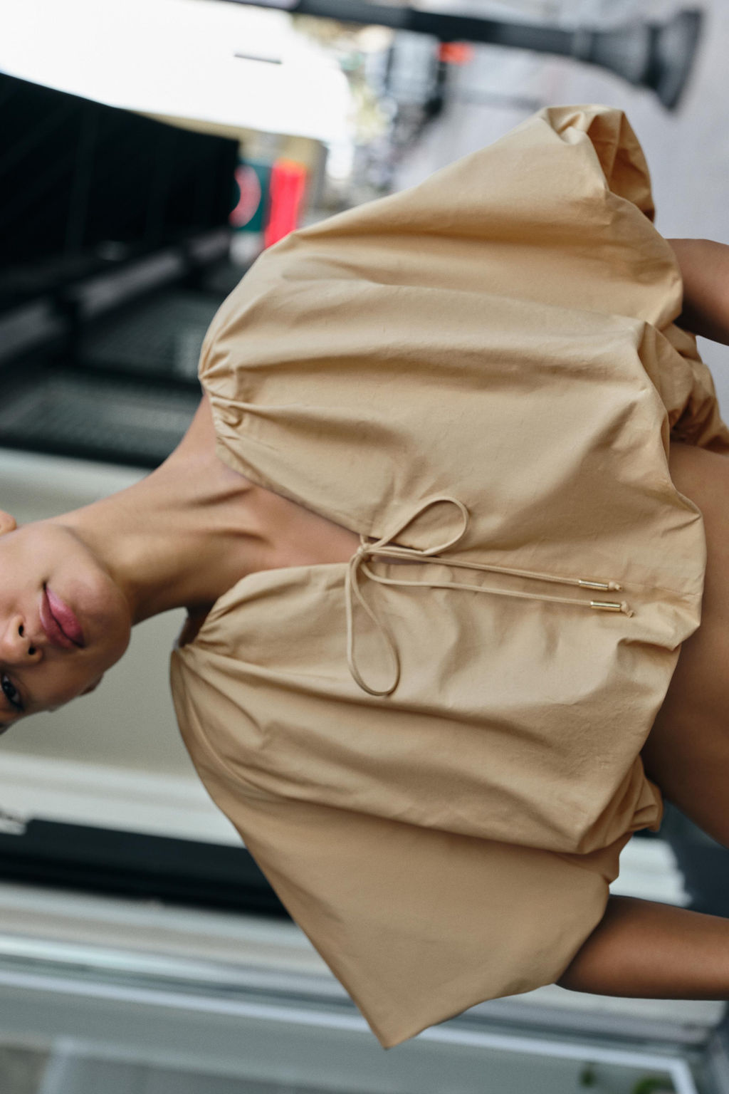 POPLIN BALLOON TOP - Zara фото 6