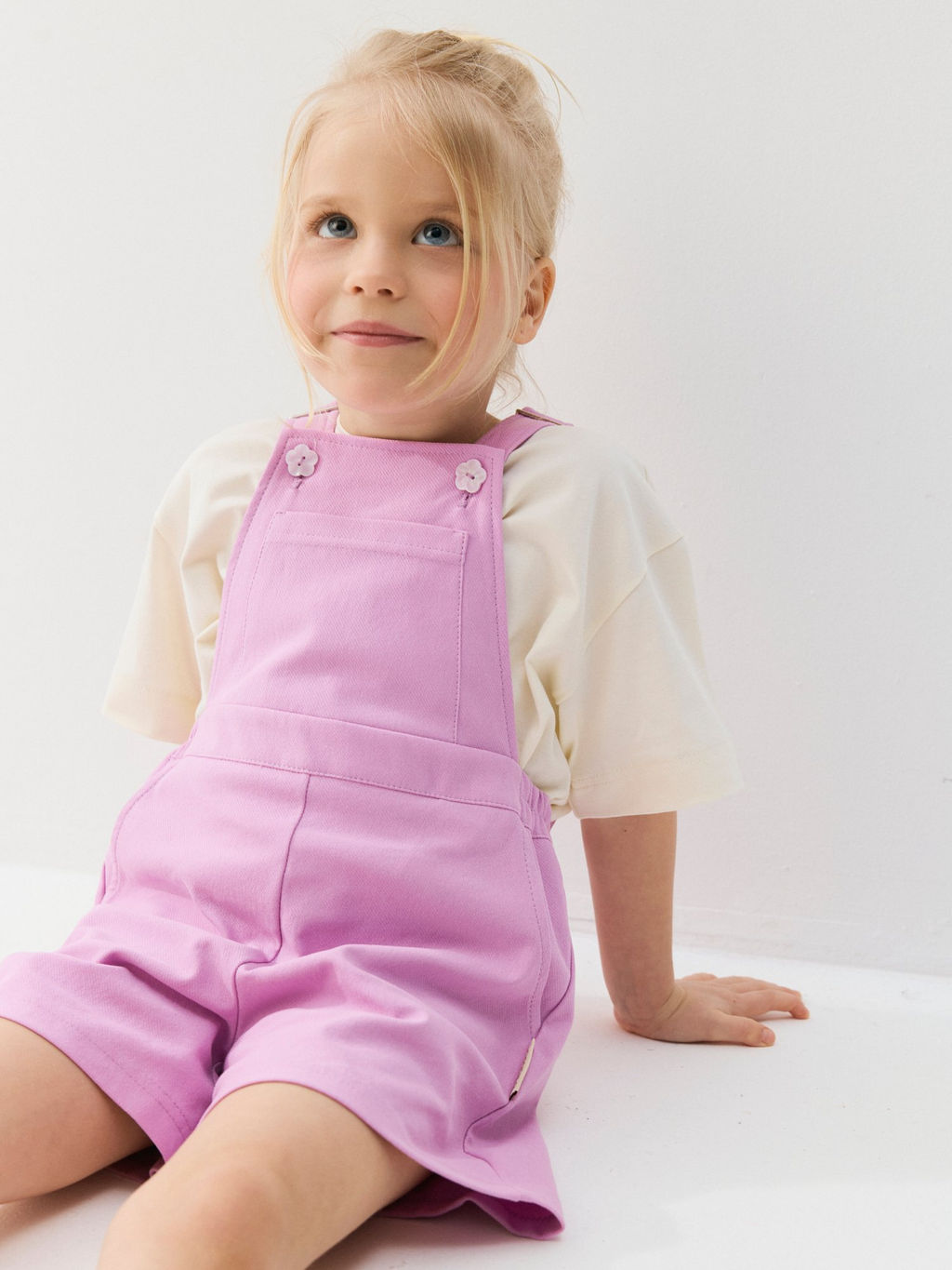 Полукомбинезон из джинскота Сиреневый крокус - Bungly фото 6