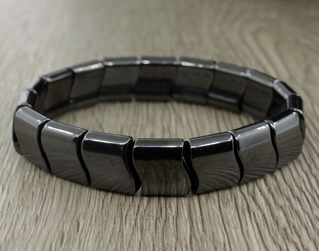 Браслет Волна гематит, ширина 12мм - Agat77 фото 2