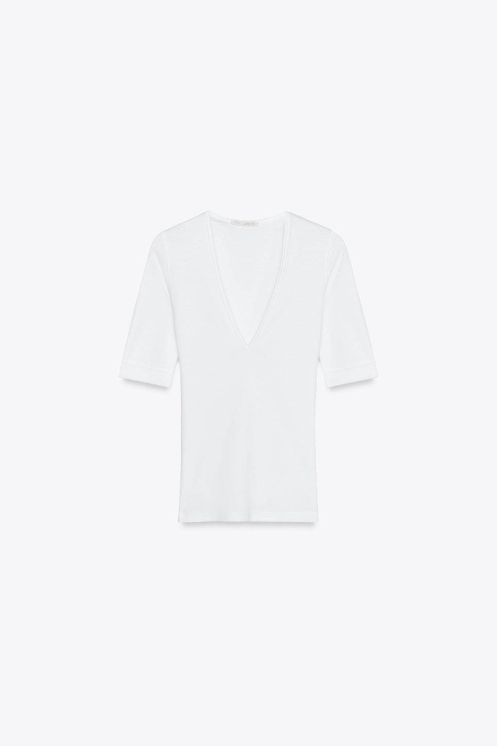 WASHED COTTON T-SHIRT - Zara фото 23