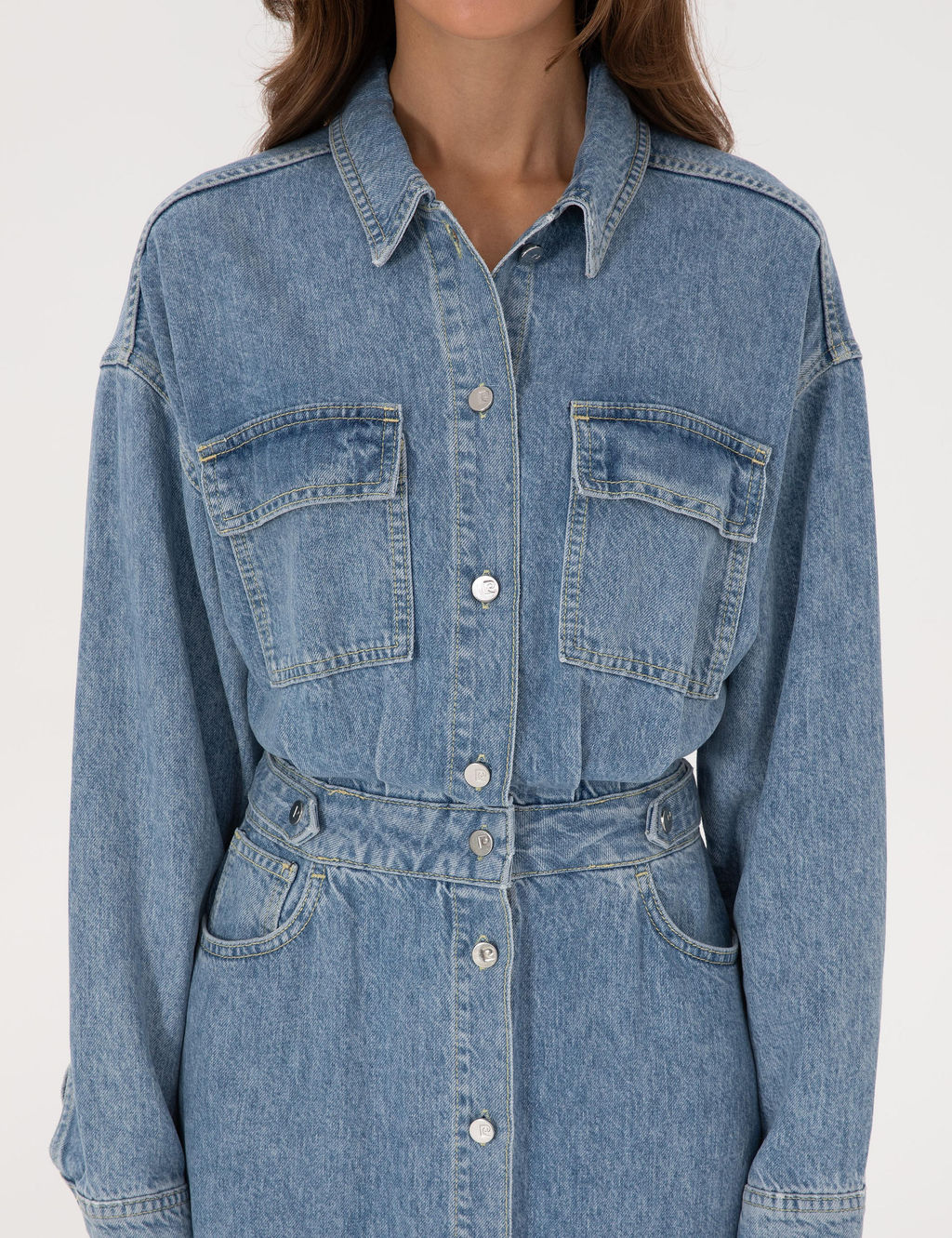 Mavi Comfort Fit Jean Elbise - Pierre cardin фото 5