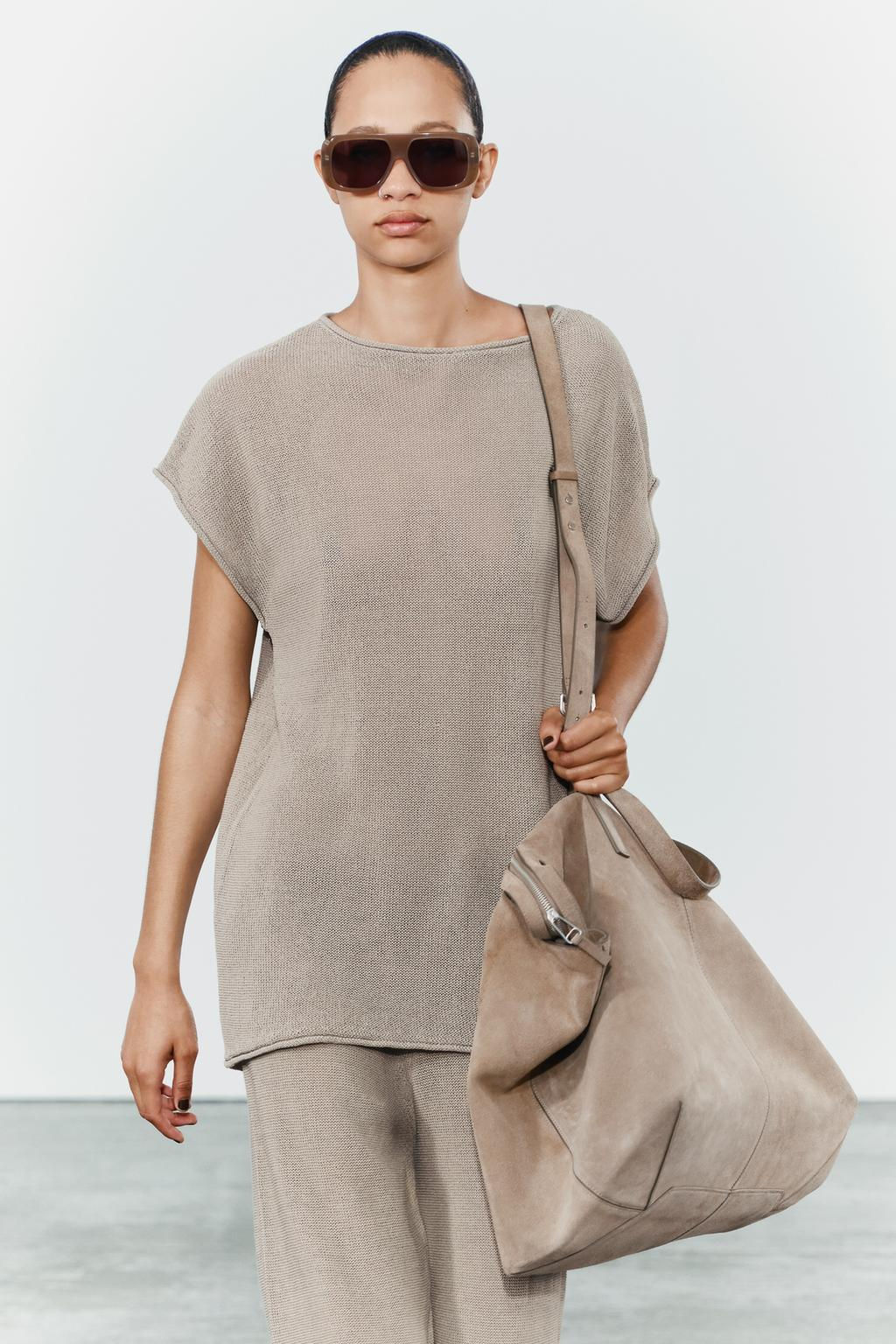 TURN-UP KNIT TOP - Zara фото 6
