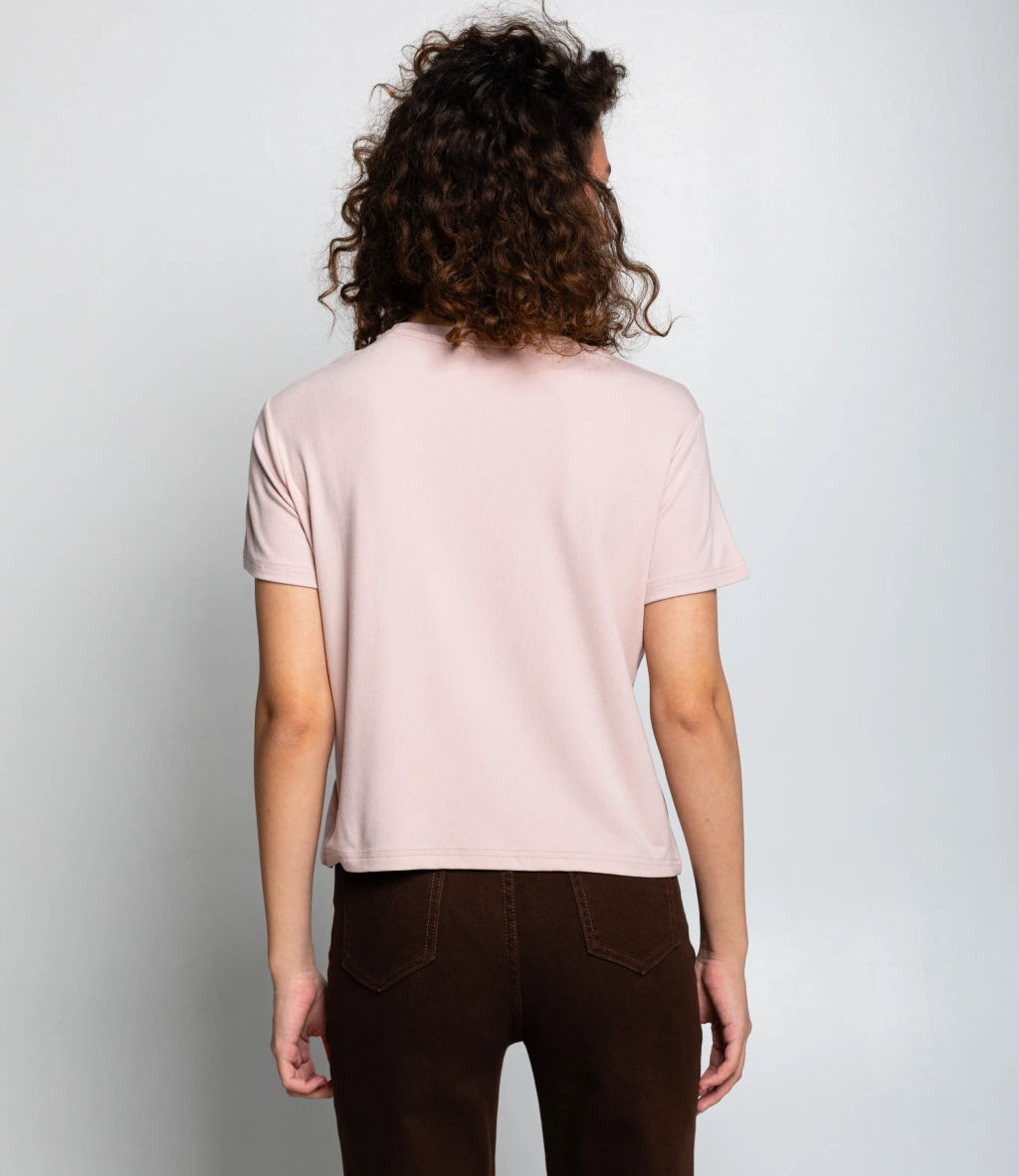Футболка #КТ511 (5), пудровый - Dommod фото 3